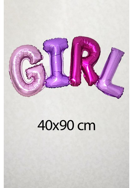 Girl ve Boy Yazılı 2li Rengarenk Birleşik Folyo Seti Cinsiyet Partisi Balonları fırsatları