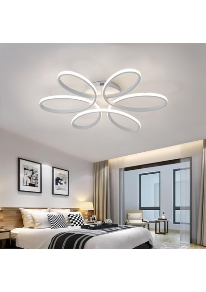 Minel Dekor Papatya Model Led50 Cm, Tavan Lambası, Modern Aydınlatma,Dekoratif Şık Avize