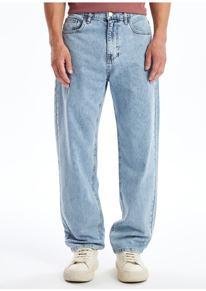 Yeni Sezon Kışlık Denim Kumaş Baggy Fit Erkek Jean Pantolon