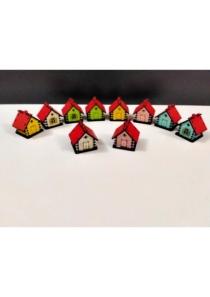 Minyatür Ev 5*5 cm 10 Adet(Teraryum,fanus,maket Ev) fırsatları