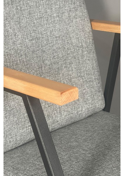 Sallanır Ahşap Detaylı Tv Koltuğu | Sallanan Sandalye & Dinlenme Koltuğu | Sallanan Sandalye | Modern Tasarım | Keten Gri modelleri