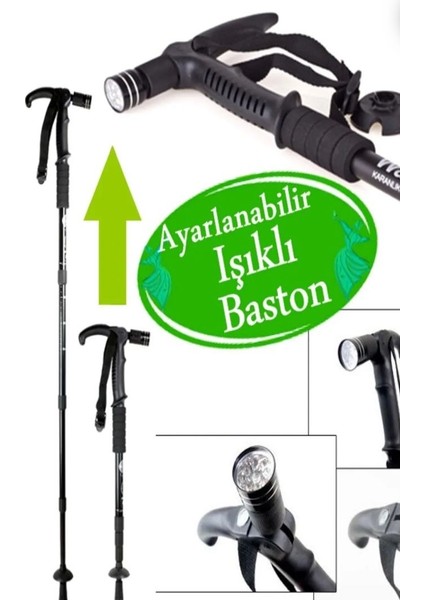 Ceyden LED Işıklı Katlanabilir Baston