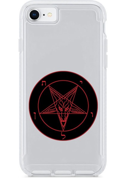 Apple iPhone 6s Uyumlu Pentagram Desenli Silikon Kılıf
