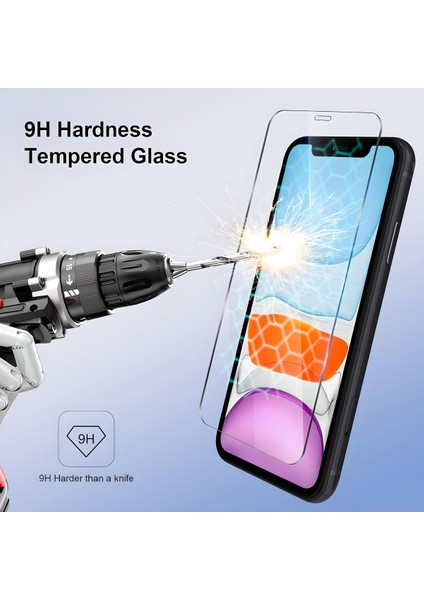 iPhone 11 Darbeye Dayanıklı Şeffaf Nano Ekran Koruyucu Cam - Ince ve Esnek