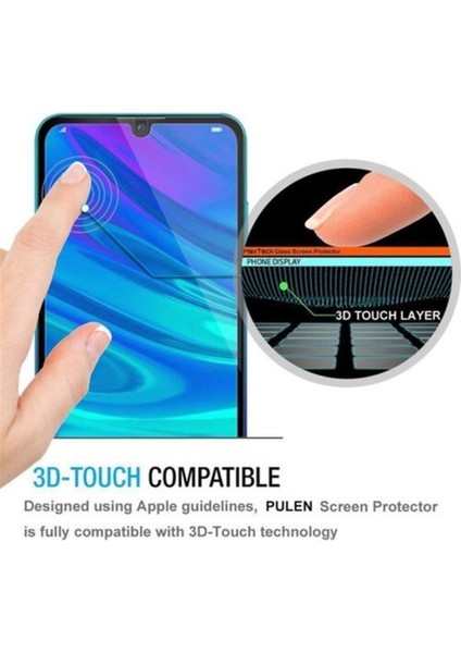 Huawei P Smart 2019 Cam Tam Kaplayan Ekran Koruyucu - Siyah fırsatları
