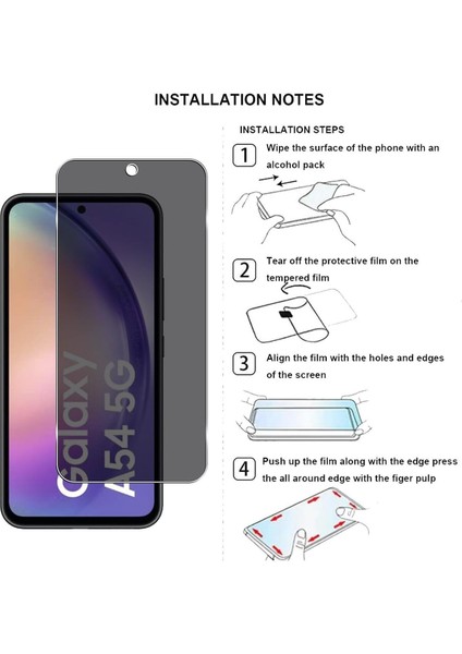 Samsung Galaxy A54 5g Hayalet Ekran Koruyucu Nano Cam , Kasa Dostu Ince ve Dayanıklı
