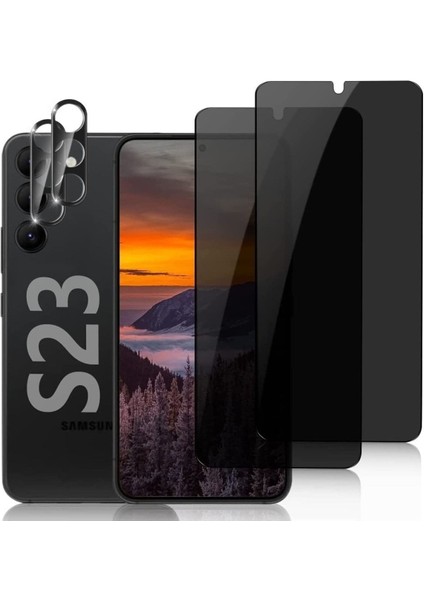 Samsung Galaxy S23 Hayalet Nano Ekran Koruyucu (Ince ve Esnek ) ve Kamera Koruyucu Lens ( Hd Lens)