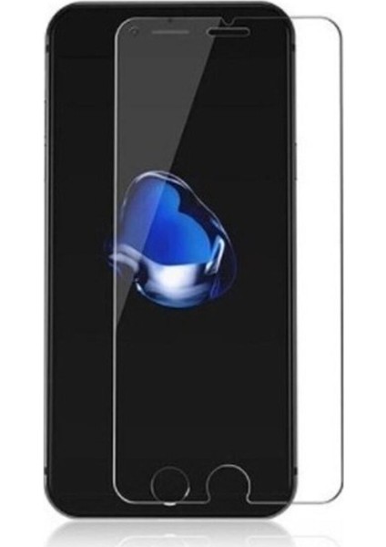 iPhone 7 / 8 / Se Uyumlu Silikon Kılıf + Cam Ekran Koruyucu Şeffaf Extra Darbe Emici 2'li Paket