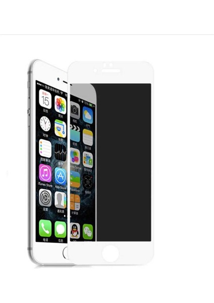 Uyumlu iPhone 8 Tam Kaplayan Hayalet Seramik Ekran Koruyucu Cam Beyaz fiyatları
