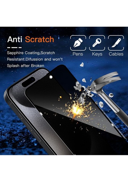 Apple iPhone 15 Pro Hayalet Ekran Koruyucu Cam - Extra Ince modelleri