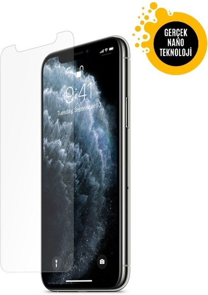 iPhone 11 Pro Max Uyumlu Gerçek Nano Ekran Koruyucu Cam -