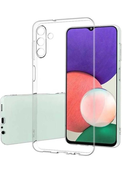 Samsung Galaxy A04E Uyumlu Silikon Kılıf + Temperli Cam Ekran Koruyucu Extra Ince 2'li Paket