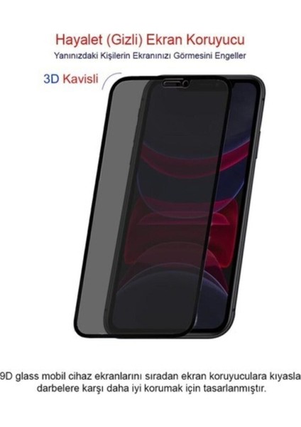 iPhone 11 Gizli Hayalet 5d Tam Kaplayan Cam Siyah fiyatları
