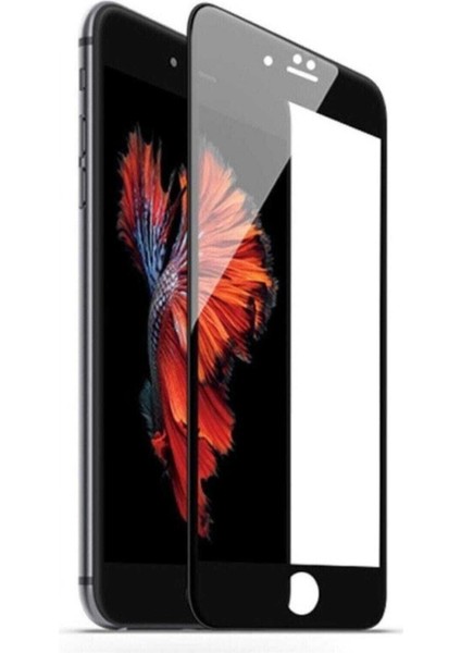 iPhone 8 Plus 7 Plus Tam Kaplayan Cam Koruyucu Siyah 5d 9d