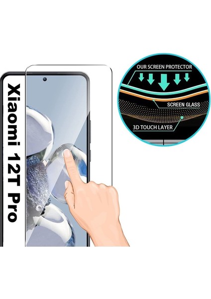 Xiaomi 12T Pro Nano Ekran Koruyucu Cam Tam Uyumlu - Ince ve Esnek modelleri