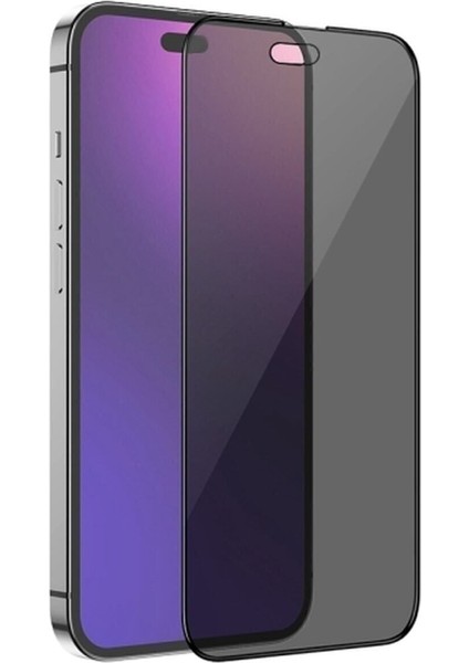 iPhone 14 Pro Max Uyumlu Hayalet Cam Tam Kaplayan Ekran Koruyucu. - Extra Ince