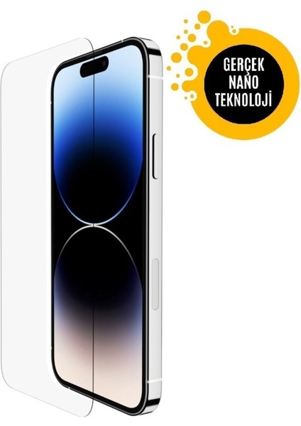 iPhone 14 Pro Max Gerçek Nano Ekran Koruyucu Cam Uyumlu - Extra Ince