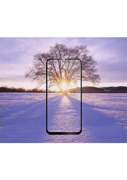 Huawei P Smart 2019 Cam Tam Kaplayan Ekran Koruyucu - Siyah - Extra Ince