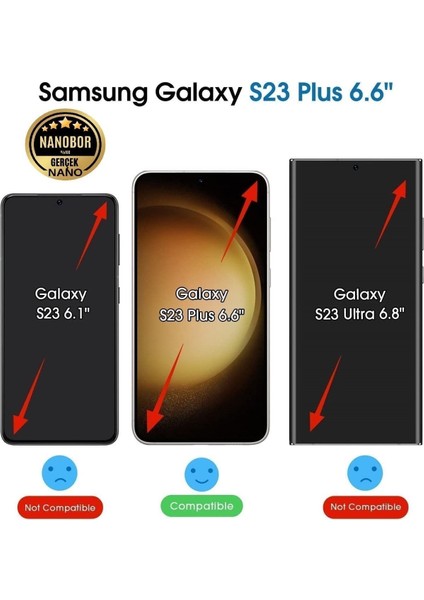 Samsung S23 Plus Nano Hayalet Ekran Koruyucu Cam - Extra Gizlilik