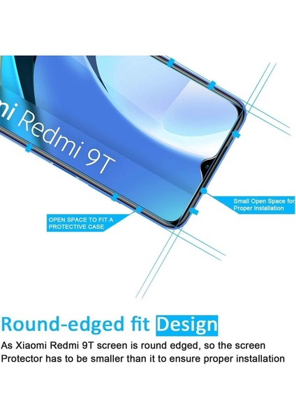 Xiaomi Redmi 9t Nano Ekran Koruyucu Cam - Ince ve Esnek - Extra Ince modelleri