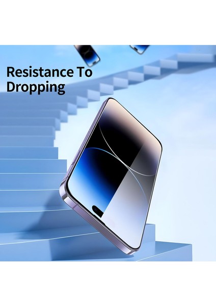 iPhone 14 Pro Darbeye Dayanıklı Şeffaf Nano Ekran Koruyucu Cam - Ince ve Esnek
