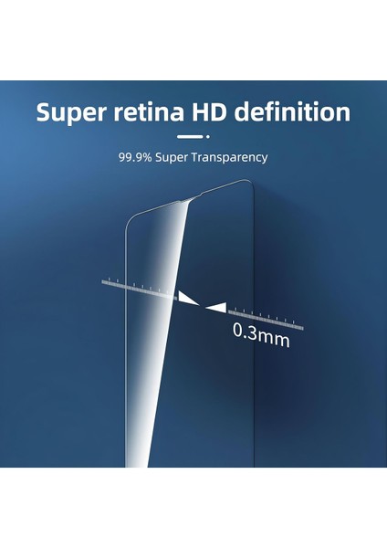 iPhone 14 Pro Darbeye Dayanıklı Şeffaf Nano Ekran Koruyucu Cam - Ince ve Esnek