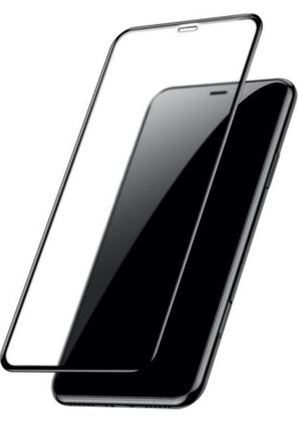 Uyumlu iPhone 11 Cam Tam Kaplayan Ekran Koruyucu - Siyah - Extra Ince