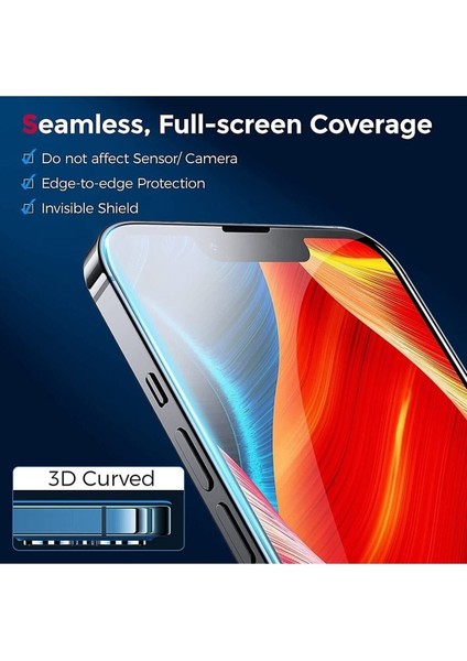 Uyumlu iPhone 13 Pro Max Gerçek Nano 5d Tam Kaplayan Ekran Koruyucu Cam indirimleri