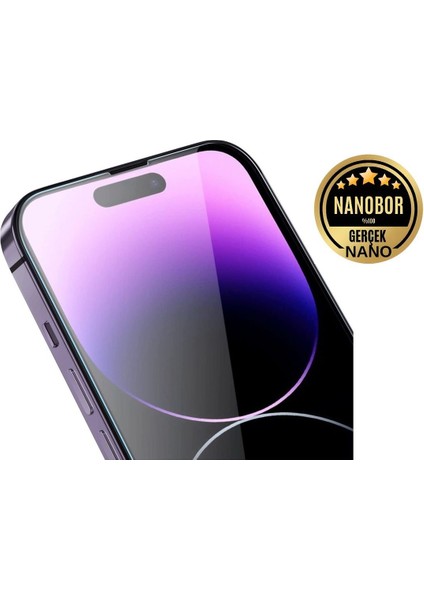Apple iPhone 14 Pro Max Gerçek Nano Teknoloji Ekran Koruyucu Kırılmaz Cam - Extra Ince