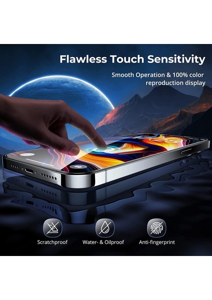Apple iPhone 14 Pro Max Gerçek Nano Teknoloji Ekran Koruyucu Kırılmaz Cam - Extra Ince fırsatları