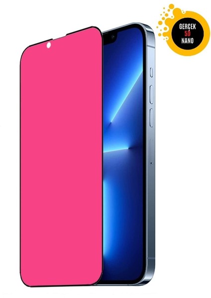 Apple iPhone 13 Gerçek Nano 5d Tam Kaplayan Ekran Koruyucu Kırılmaz Cam - Extra Ince
