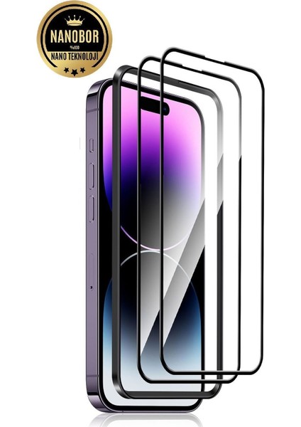 Apple iPhone 15 Plus Tam Kaplayan Ekran Koruyucu Cam - Ultra Ince