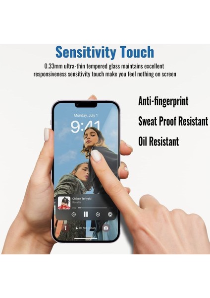 Apple iPhone 13 / 13 Pro / 14 Uyumlu Hayalet Nano Ekran Koruyucu Cam - Ince ve Esnek modelleri
