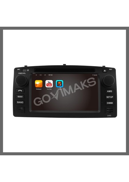 GOVİMAKS TOYOTA COROLLA TERRA SOOL 2004-2007 UYUMLU 7 INCH 4 GB RAM 64 GB HAFIZA ANDROID MULTIMEDIA TEYP