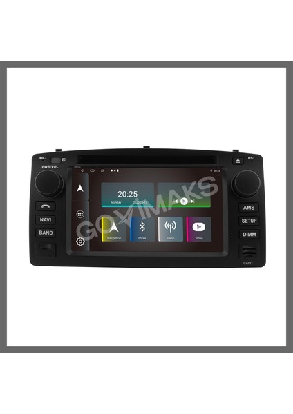 GOVİMAKS TOYOTA COROLLA TERRA SOOL 2004-2007 UYUMLU 7 INCH 4 GB RAM 64 GB HAFIZA ANDROID MULTIMEDIA TEYP