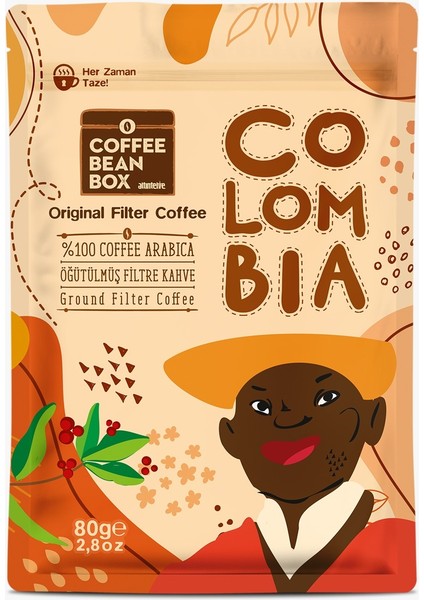 Colombia Filtre Kahve 80 gr 10 Lu Kutu fiyatları