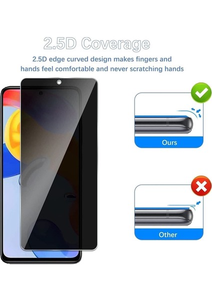 Xiaomi Redmi Note 11 Pro Hayalet Nano Ekra Koruyucu Kırılmaz Cam - Ince ve Esnek - Extra Ince modelleri