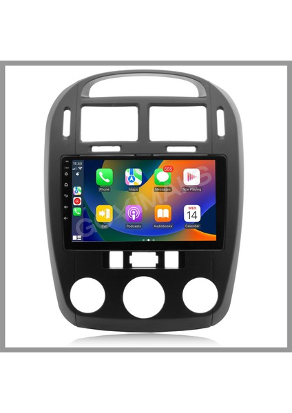 GOVİMAKS KIA CERATO SİYAH ANALOG 2006-2009 UYUMLU 8 GB RAM 128 GB HAFIZA ANDROID MULTIMEDIA TEYP