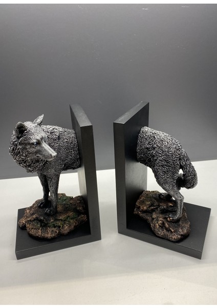 Kurt Kitap Tutucu Özel Tasarım Biblo