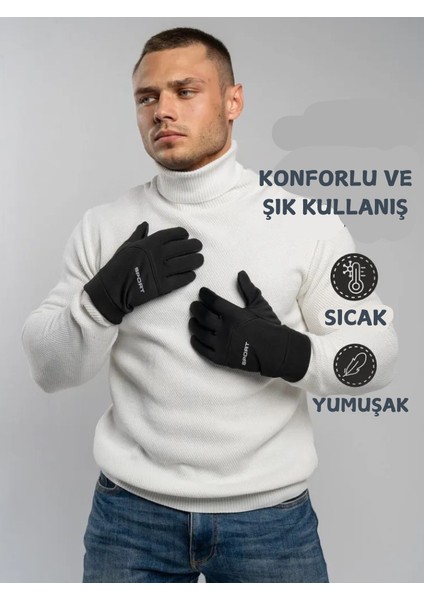 Motosiklet-Kayak Eldiveni Su Kaydırmaz-Soğuk Geçirmez Dokunmatik Parmak indirimleri