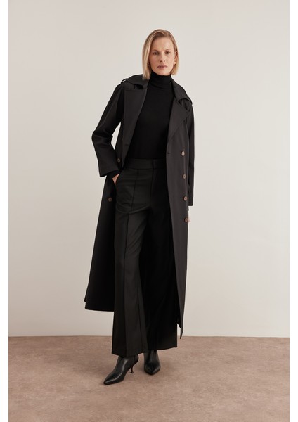 7179111 Apolet Detaylı Pardösü