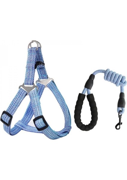 Köpek Tasması (Xl) 1.2cm - Çok Büyük Boy Köpek Tasması - Göğüs Kemerli, Tutma Saplı Ayarlanabilir