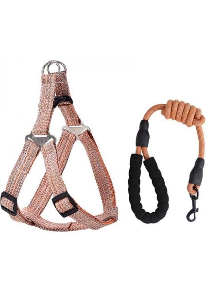 Köpek Tasması (Xl) 1.2cm - Çok Büyük Boy Köpek Tasması - Göğüs Kemerli, Tutma Saplı Ayarlanabilir