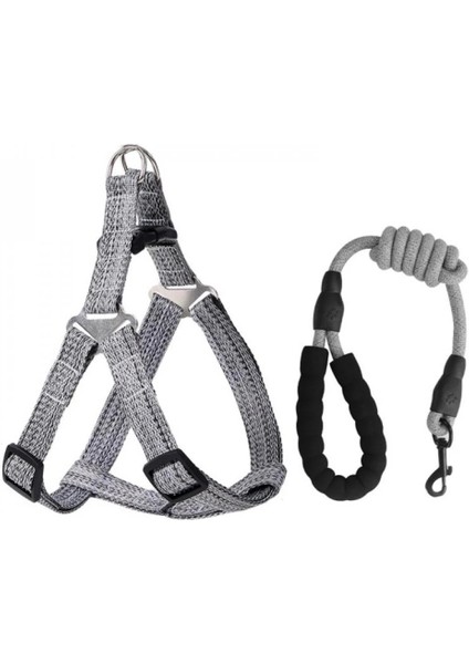 Köpek Tasması (Xl) 1.2cm - Çok Büyük Boy Köpek Tasması - Göğüs Kemerli, Tutma Saplı Ayarlanabilir