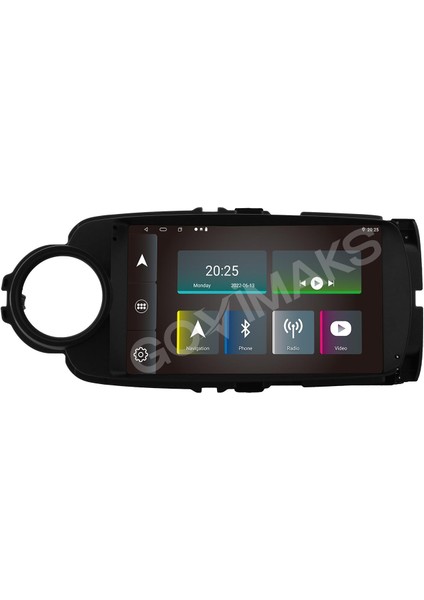 GOVİMAKS TOYOTA YARIS 2012-2019 UYUMLU SİYAH 2 GB RAM 32 GB HAFIZA ANDROID MULTIMEDIA TEYP