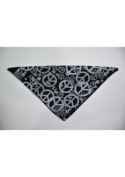 Peace DESENLI%100 Pamuklu Kumaş Bandana Fular,saç Bandı,saç Aksesuar