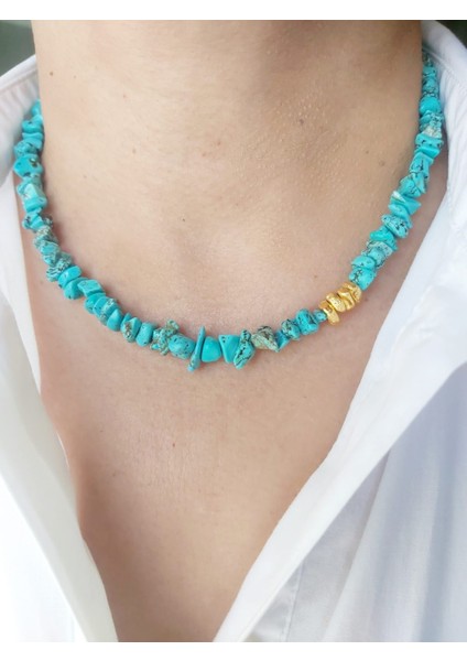 Firuze Doğal Taş Kolye modelleri