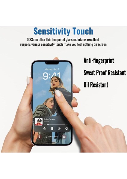 Apple iPhone 13 / 13 Pro / 14 Uyumlu Hayalet Nano Ekran Koruyucu Cam - Extra Ince modelleri