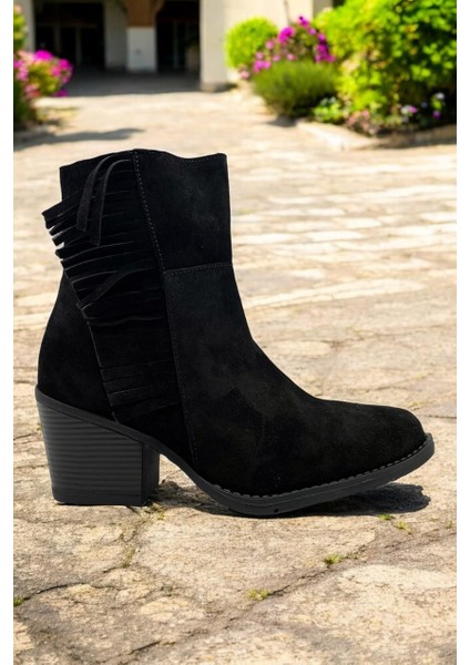 D24KB-1690 Siyah Deri Tam Ortopedik Kadın Casual Bot fiyatları