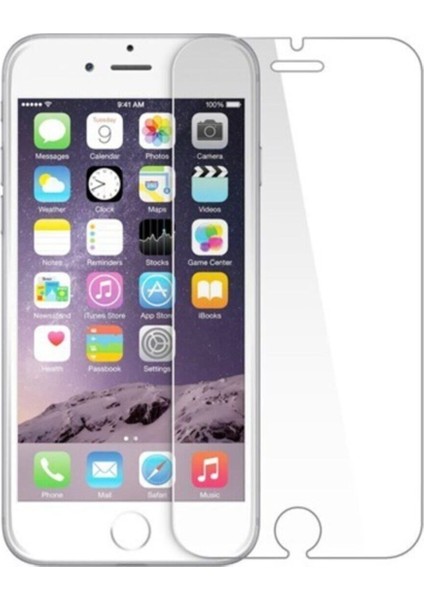 iPhone 6/6s Plus Uyumlu Ekran Koruyucu 9h Temperli Cam Sert Şeffaf - Extra Ince